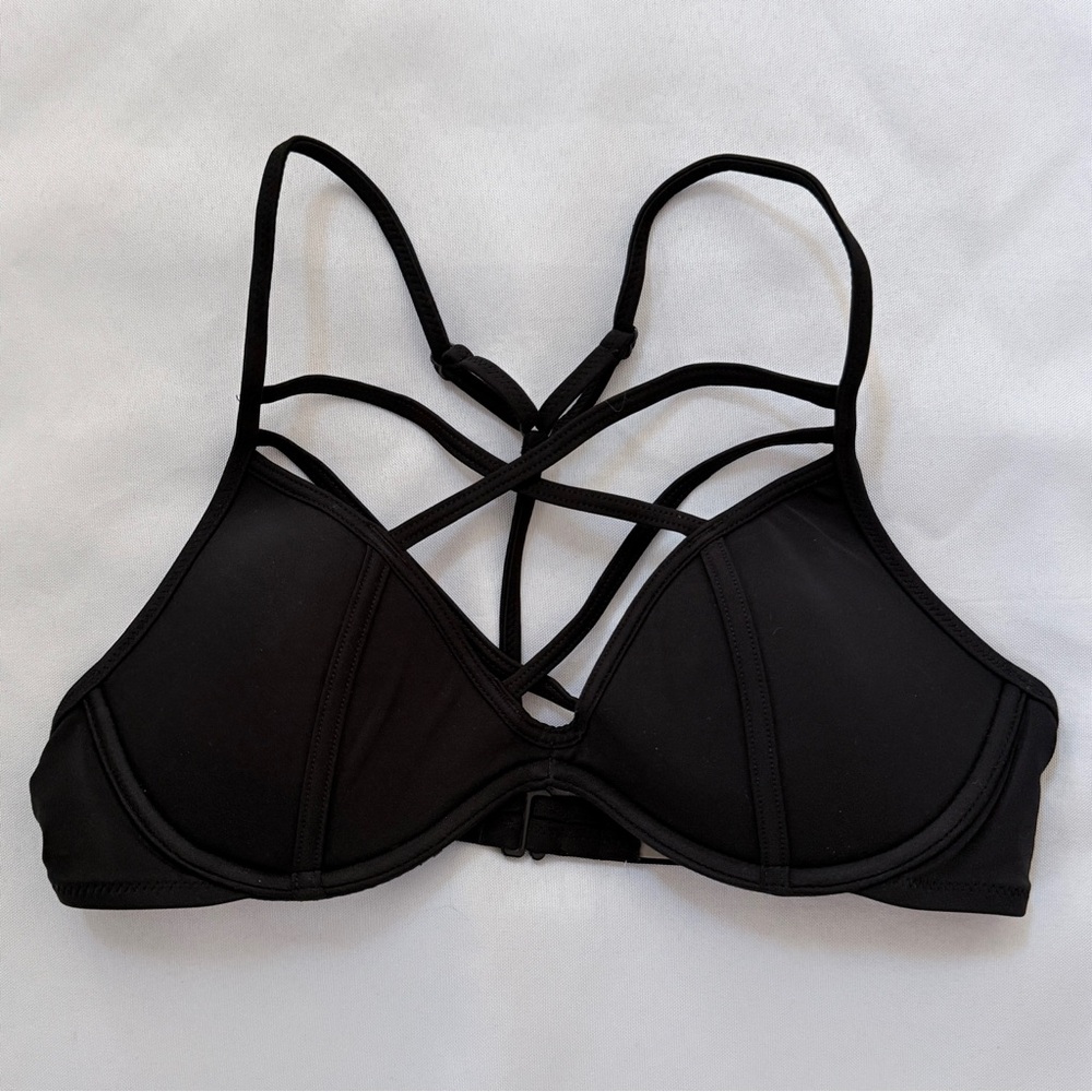 VS Pink Strappy Bikini Top